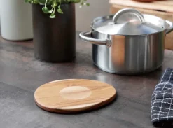 Aida Raw trivet magnetic 15x17.5 cm, Teak Brown New