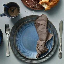 Aida Relief plate 27 cm, Blue New