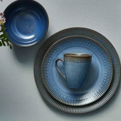 Aida Relief plate 27 cm, Blue New