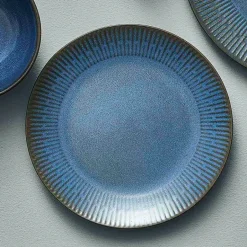 Aida Relief plate 22 cm, Blue