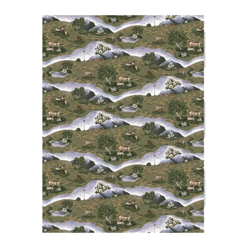 Arvidssons Textil Renvandring oilcloth, Dark Green Best