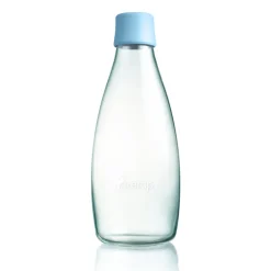 Retap glass bottle 0.8 l, baby Blue Outlet