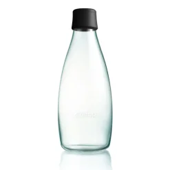 Retap glass bottle 0.8 l, Black Sale