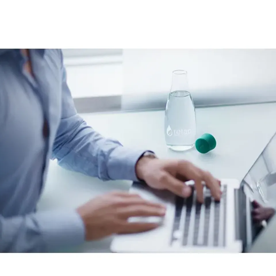 Retap glass bottle 0.5 l, Black Online