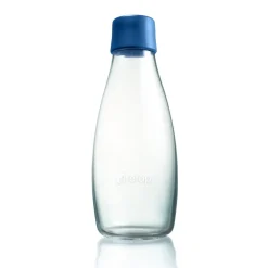 Retap glass bottle 0.5 l, Dark Blue New