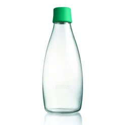 Retap glass bottle 0.8 l, dark Green New