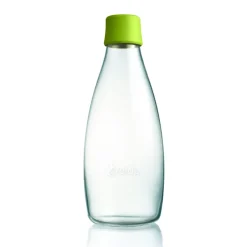 Retap glass bottle 0.8 l, forest Green Hot