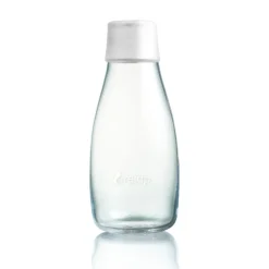 Retap glass bottle 0.3 l, frosted TransparentWhite