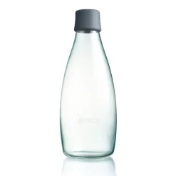 Retap glass bottle 0.8 l, Grey Discount