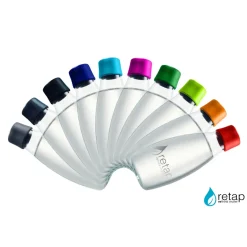 Retap glass bottle 0.5 l, Light Blue