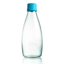 Retap glass bottle 0.8 l, light Blue Discount