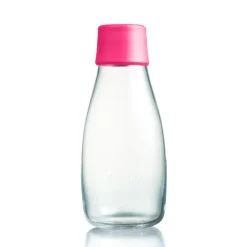 Retap glass bottle 0.3 l, Pink Outlet
