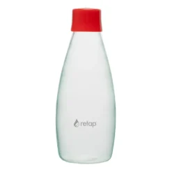 Retap Go 08 glass bottle screw top 80 cl, Red Hot