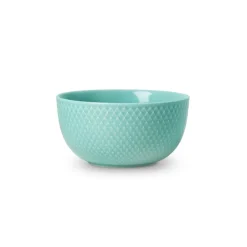 Lyngby Porcelæn Rhombe bowl 50 cl, aqua Turquoise Best