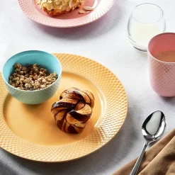 Lyngby Porcelæn Rhombe plate sand, 27 cm Yellow Sale