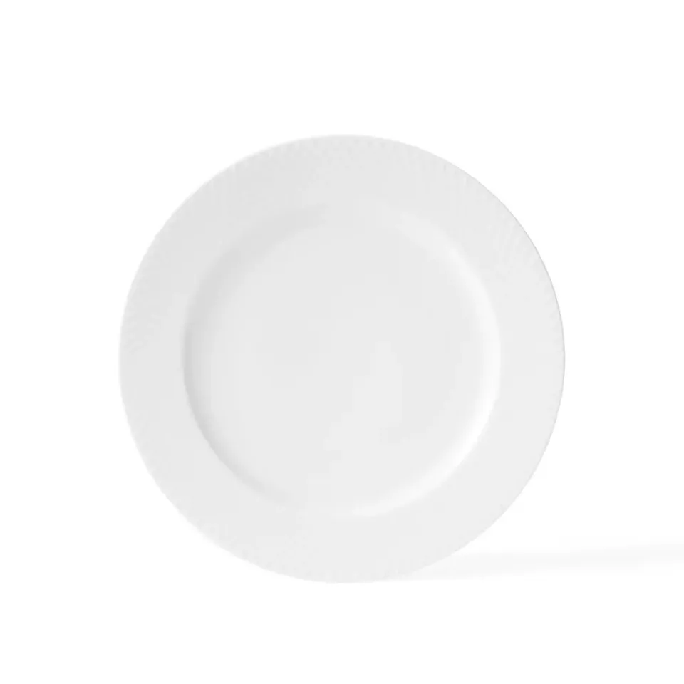 Lyngby Porcelæn Rhombe plate , Ø 27 cm White Discount