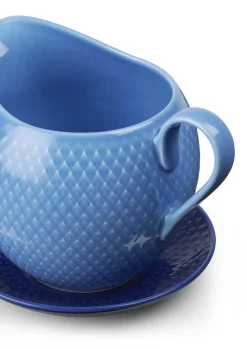 Lyngby Porcelæn Rhombe sauce jug 67 cl, Blue Sale