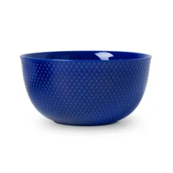 Lyngby Porcelæn Rhombe serving bowl Ø22 cm, dark Blue Best