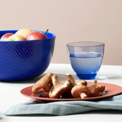 Lyngby Porcelæn Rhombe serving bowl Ø22 cm, dark Blue Best