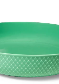 Lyngby Porcelæn Rhombe serving bowl Ø28 cm, Green Discount