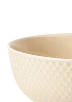 Lyngby Porcelæn Rhombe serving bowl Ø22 cm, Marble White Outlet