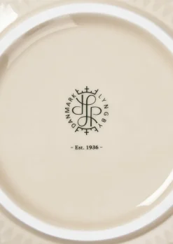 Lyngby Porcelæn Rhombe serving bowl Ø22 cm, Marble White Outlet