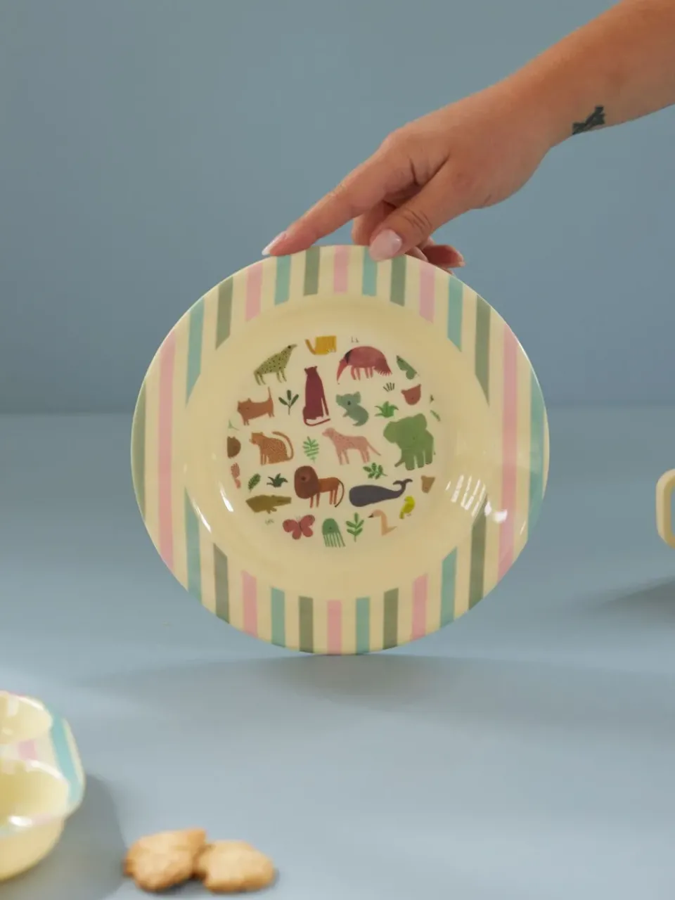 RICE children's bowl melamine Ø20 cm, Sweet Jungle Print Multi Online
