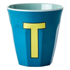 RICE melamin cup medium letter - T 30 cl, Emerald green BlueYellow Clearance
