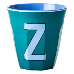 RICE melamin cup medium letter - Z 30 cl, Green Blue Clearance
