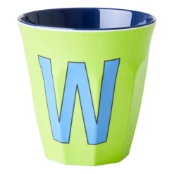 RICE melamin cup medium letter - W 30 cl, Lime green BlueGreen Online