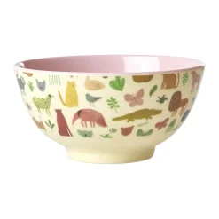 RICE melamine bowl medium, Sweet Jungle Print-Soft Pink Discount