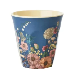 RICE melamine cup medium, Flower collage Multi New