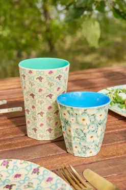 RICE melamine cup medium, Summer bloom Blue Discount