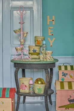 RICE melamine cup medium, Sweet Jungle Print-Soft Blue Outlet