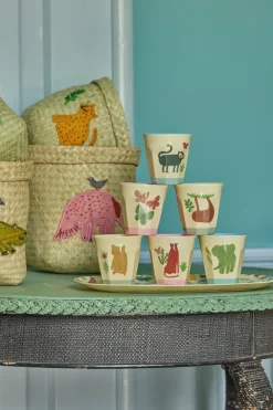 RICE melamine cup small 6-pack, Sweet Jungle Multi Sale