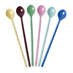 RICE melamine spoon long 6-pack, Show your true colours. Multi Hot