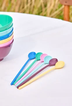 RICE melamine spoon long 6-pack, Show your true colours. Multi Hot