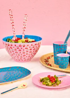 RICE salad bowl melamin Ø26.5 cm, Cherry BluePink