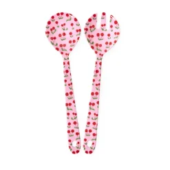 RICE salad servers melamine 2 pieces, Cherry Pink
