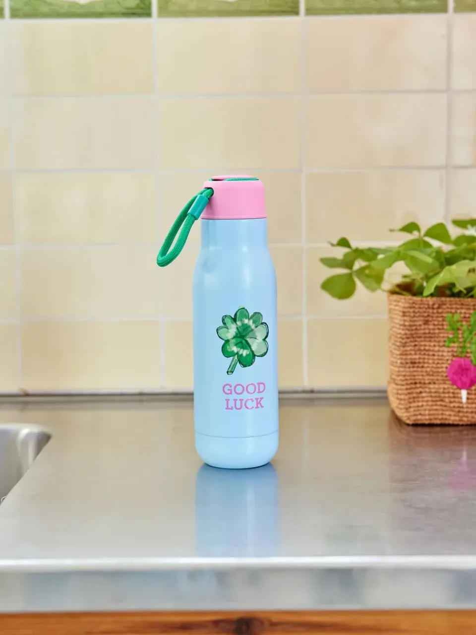 RICE thermos bottle 50 cl, Good Luck Blue