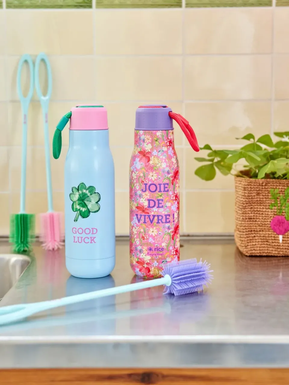RICE thermos bottle 50 cl, Good Luck Blue