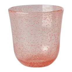 RICE tumbler glass bubble design acrylic 41 cl, Peach Orange Sale
