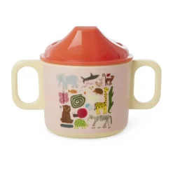RICE wildlife children's mug with two handles 25 cl, Pink Best