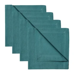 Linum Robert napkins 4-pack, Dark -turquoise Grey