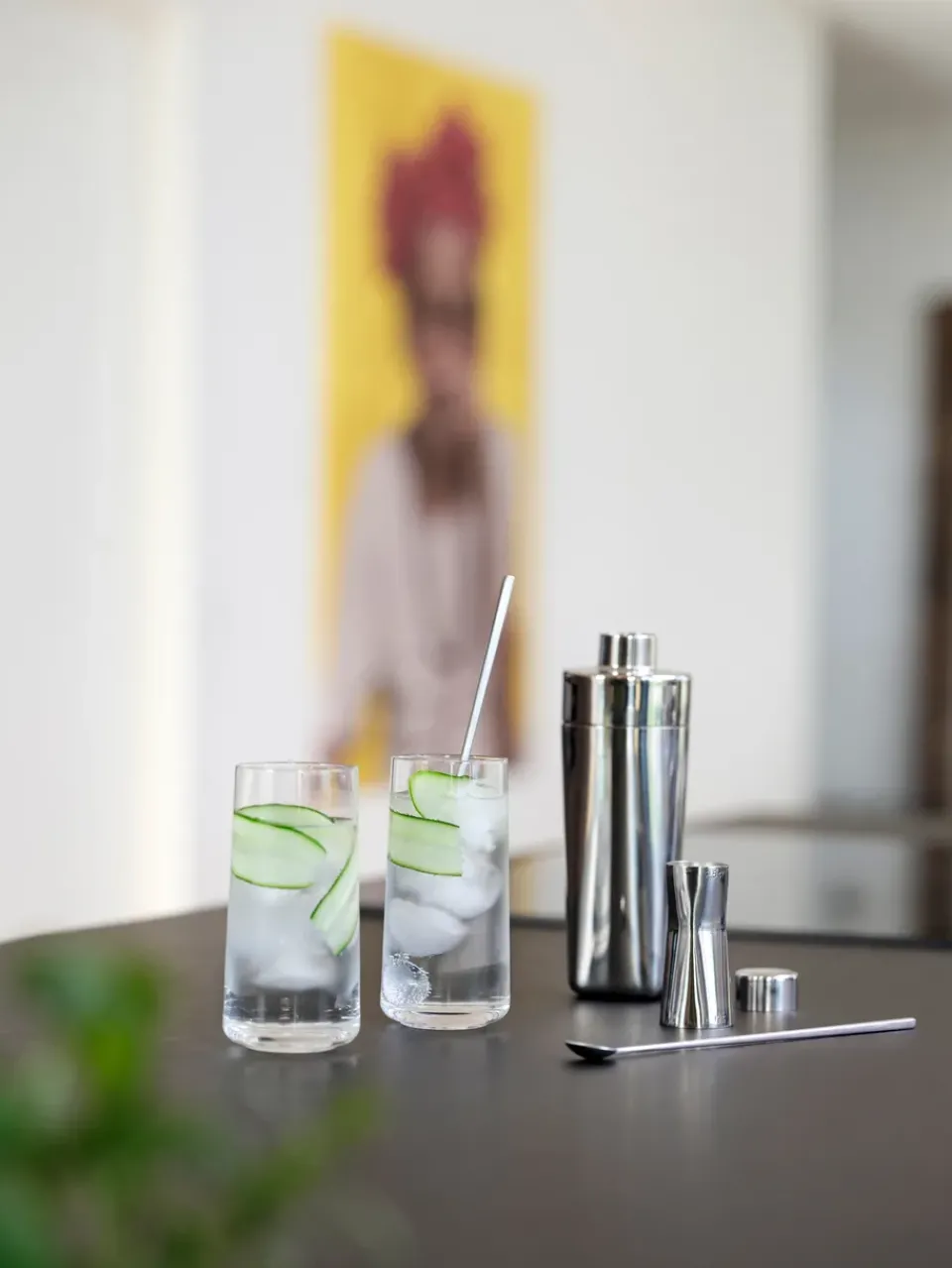 Zone Denmark Rocks bar set 3 pieces, Metal Silver-coloured Online