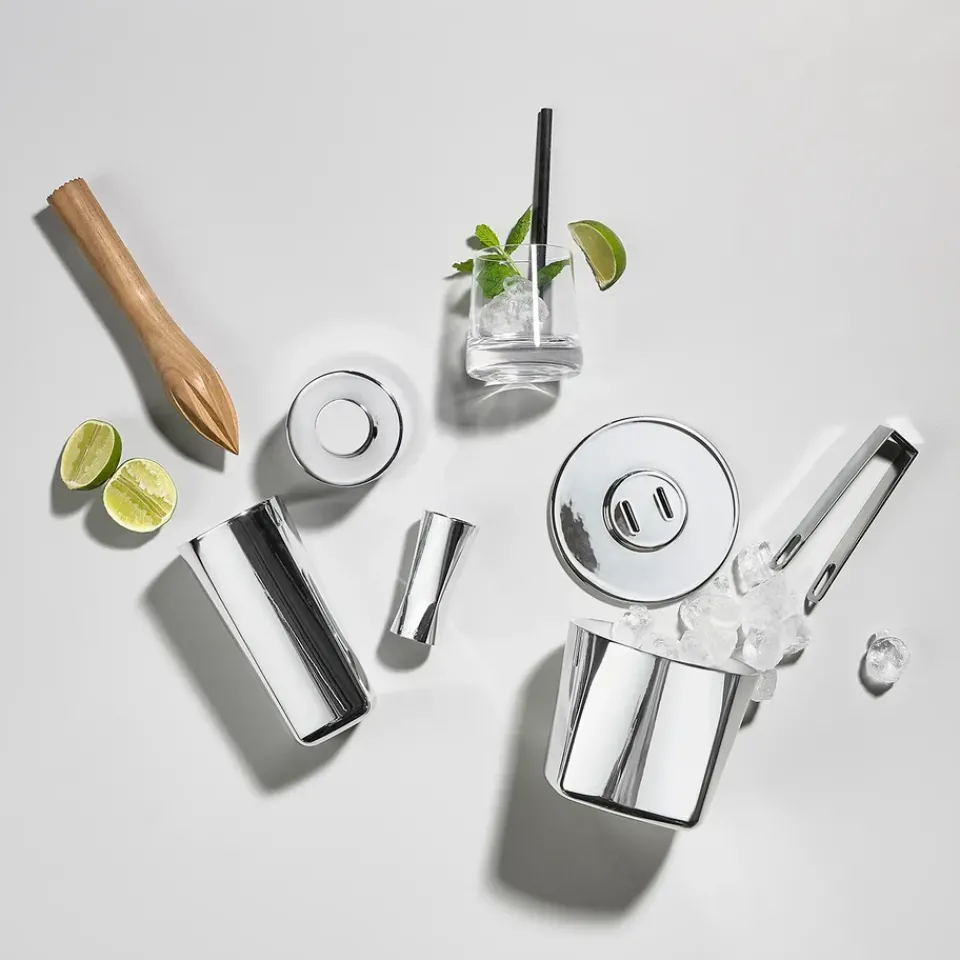 Zone Denmark Rocks shaker 40 cl, smooth Silver-coloured Online