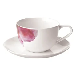 Villeroy & Boch Rose Garden cup with saucer, White