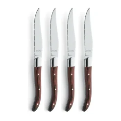 Amefa Royal Steak grill knife 4-pack, in wooden box Brown Hot