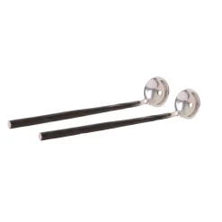 Ørskov Lava olive spoon 2 pieces, Stainless steel Black New