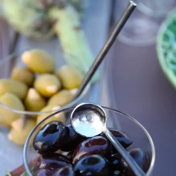 Ørskov Lava olive spoon 2 pieces, Stainless steel Black New